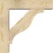 Ekena Millwork Funston Block Rough Sawn Bracket w/ Offset Brace, Douglas Fir, 6"W x 24"D x 24"H BKT0604X24X24FST05RDF - alternate 4